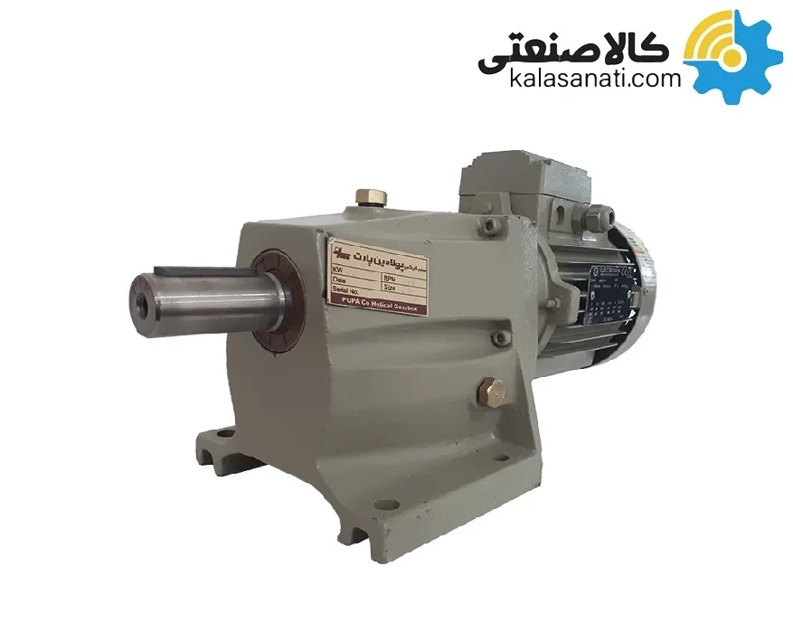 گیربکس شافت مستقیم سری G پولادین پارت - ورودي هالو - پايه دار - G3/4-360