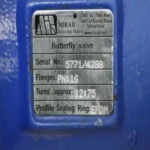 شیر پروانه‌ای گیربکسی فلنج دار 6 اینچ 16 بار میراب | باترفلای ولو DN150 PN16 - Image 3