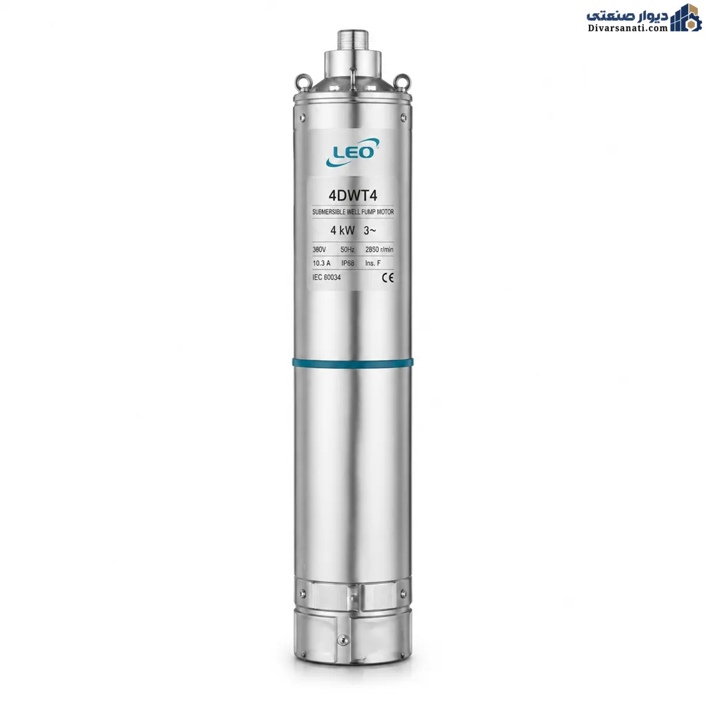 825ec502-6299-4d31-a2c9-c2a81c1ec745 موتور پمپ شناور چاهی لئو ۴ کیلووات سهفاز LEO 4DWT4 - Image 1